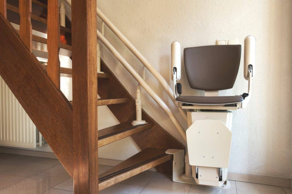 Silla salvaescaleras con batería cambiada