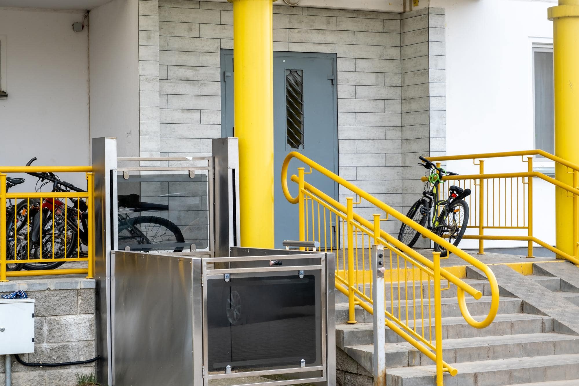 Zona de instalación para plataforma salvaescaleras